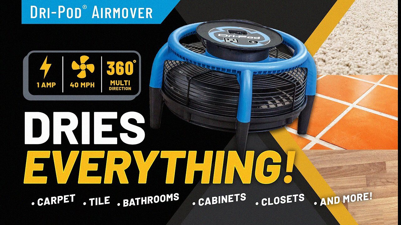 Video preview: Drying carpet and hard floors with the Dri-Pod